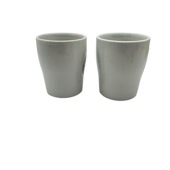 Set 2 Starbucks Coffee Tea Cups Mug White 8 Oz Classic Siren Mermaid Logo 2007 - Picture 3 of 13